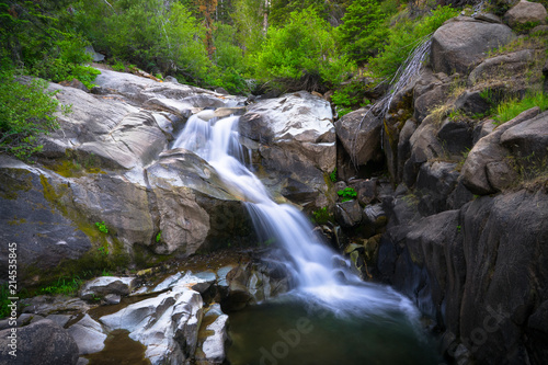  Rocky Canyon Waterfall in Mountain Stream Along Ebbetts Pass  Sierra Nevada - California