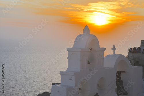 Sunset in Santorini, Greece