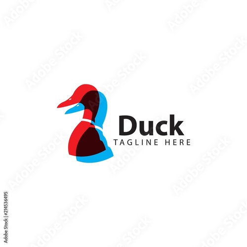 Duck Logo Vector Template Design Illustration © Tobrono