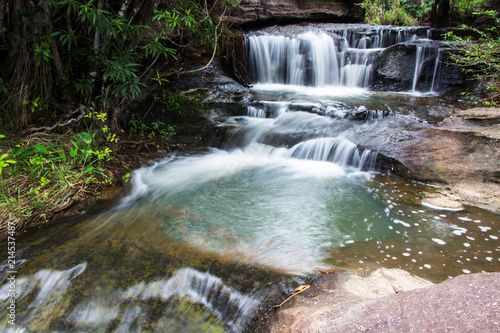 Fototapeta Naklejka Na Ścianę i Meble -  Sang Chan Waterfall at Ubon Ratchathani, Thailand