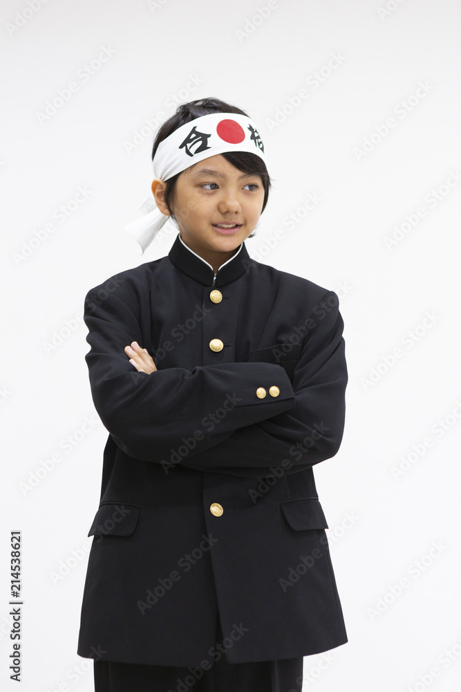 応援する中学生 応援する中学生