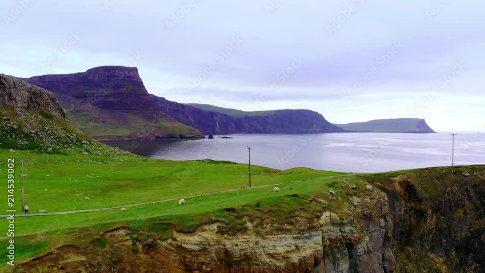 Neist Point on the Isle of Skye - amazing cliffs and landscape in the highlands of Scotland Neist Point on the Isle of Skye - amazing cliffs and landscape in the highlands of Scotland