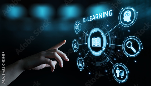 E-learning Education Internet Technology Webinar Online Courses concept
