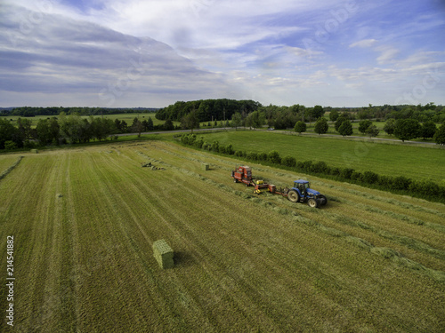 Canvas Print Horse farm ranch  landscape in toronto canada