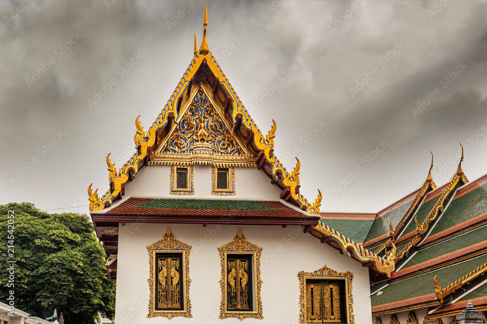 Wat Phra Kaew the Buddhist Temple complex in Bangkok, Thailand. Wat Phra Kaew the Buddhist Temple complex in Bangkok, Thailand.