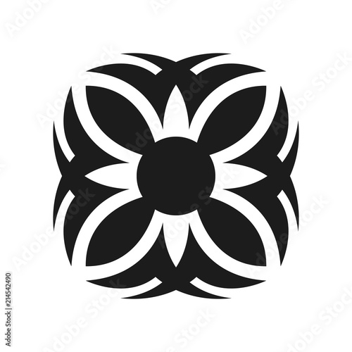 Abstract simple tribal sign. Graphic tattoo design.