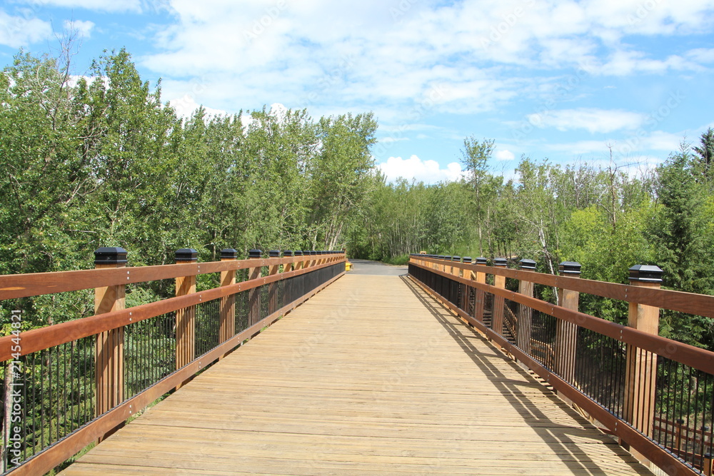 On The Bridge, Mill Creek Ravine Park, Edmonton, Alberta