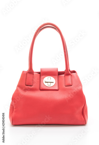red leather women fashion bag