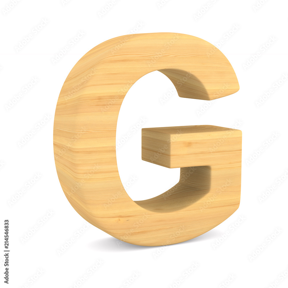 Character G on white background. Isolated 3D illustration Character G on white background. Isolated 3D illustration