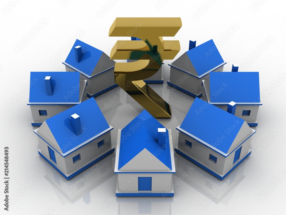 Obraz premium 3D rendering Real estate industry