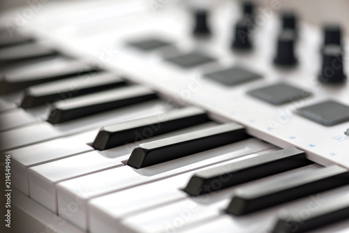 Wallpaper Mural MIDI keyboard with pads and faders. Torontodigital.ca