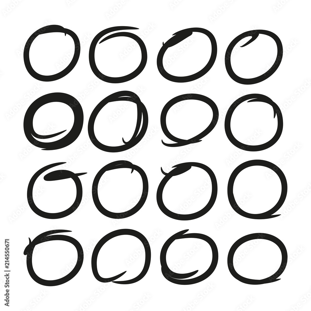 black hand drawn circle markers, circle highlighters black hand drawn circle markers, circle highlighters