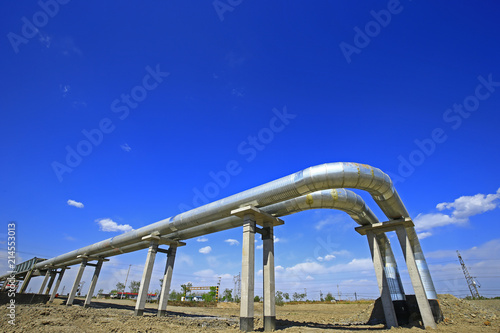 Industrial pipeline equipment of the factory