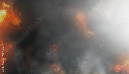 fire flames background 3d-rendering