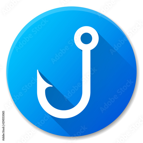 Vector fish hook circle icon
