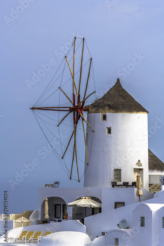 Windmill on Santorini island