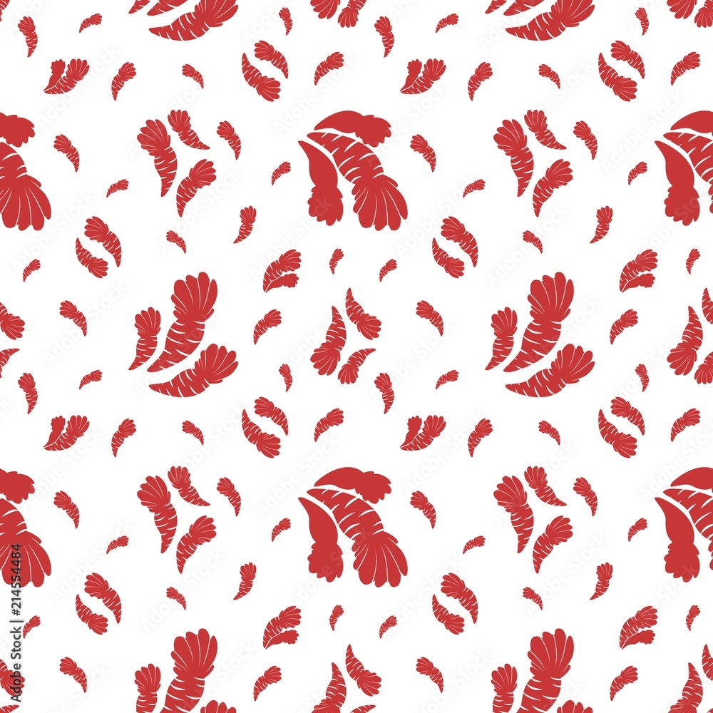 The seamless pattern - different compositions of two and three red carrots on the white background, vector food The seamless pattern - different compositions of two and three red carrots on the white background, vector food