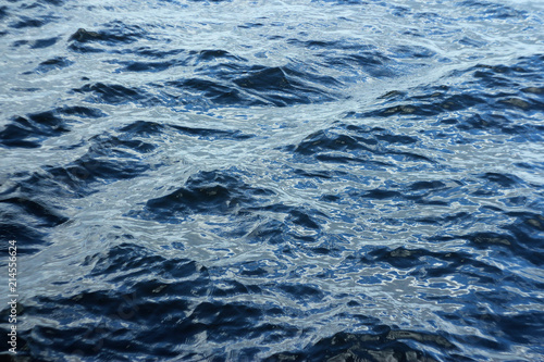 small waves on the water surface background