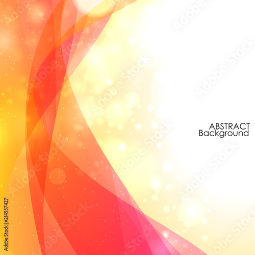 Abstract Wave with bokeh background. 
