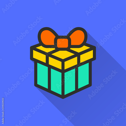 Gift box surprise icon vector icon.