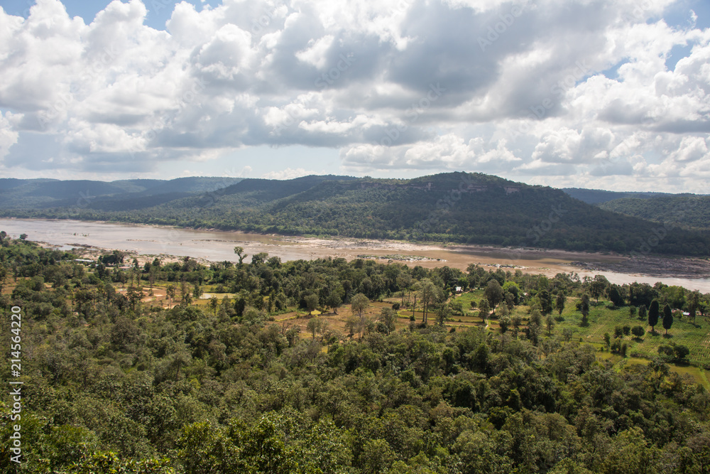 Phatam National Park with Mekong river in Thailand