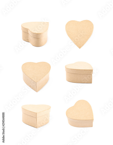 Paper gift box isolated