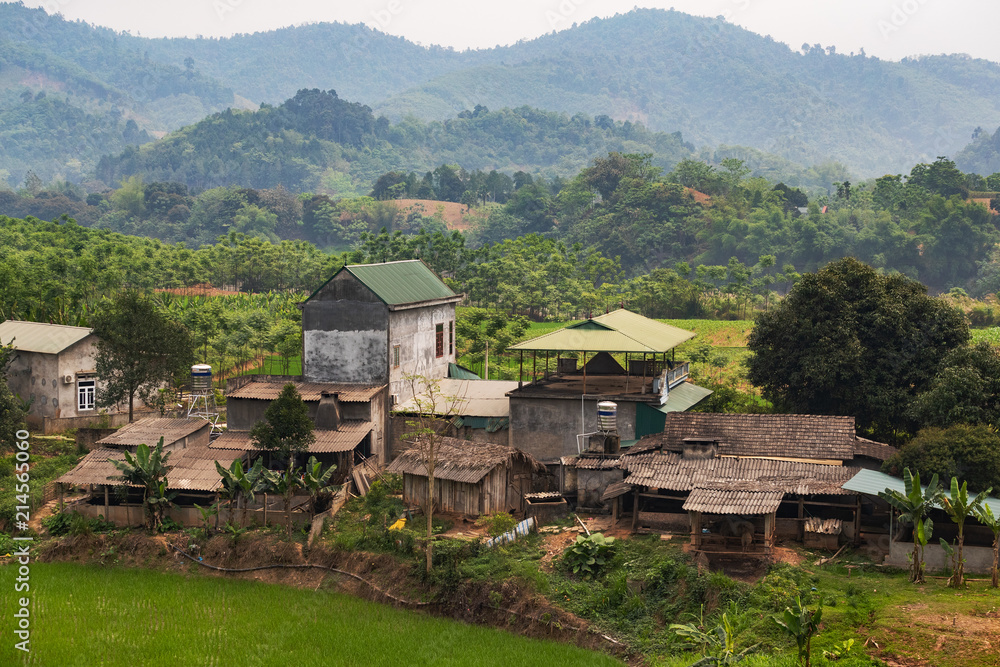 A typical village in Vietnam
