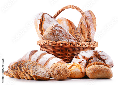 Composition with assorted bakery products