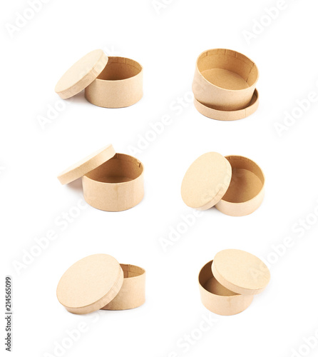 Paper gift box isolated