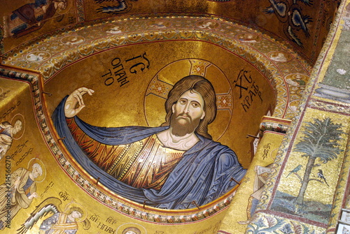 Duomo di Monreale (Palermo) - Il mosaico del Cristo Pantocratore nell'abside