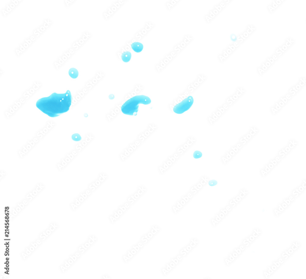 Splash of liquid drops in motion isolated Splash of liquid drops in motion isolated