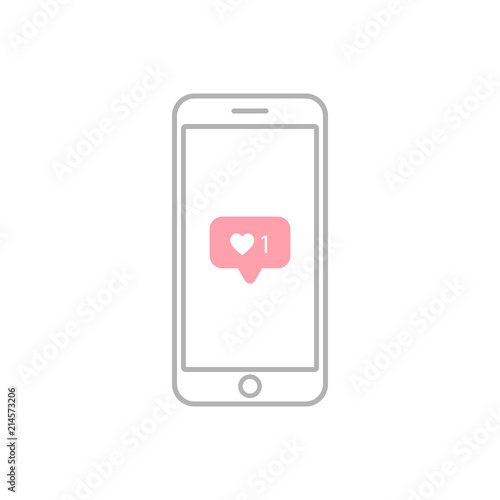 icon like on the screen of a smartphone. vector icon