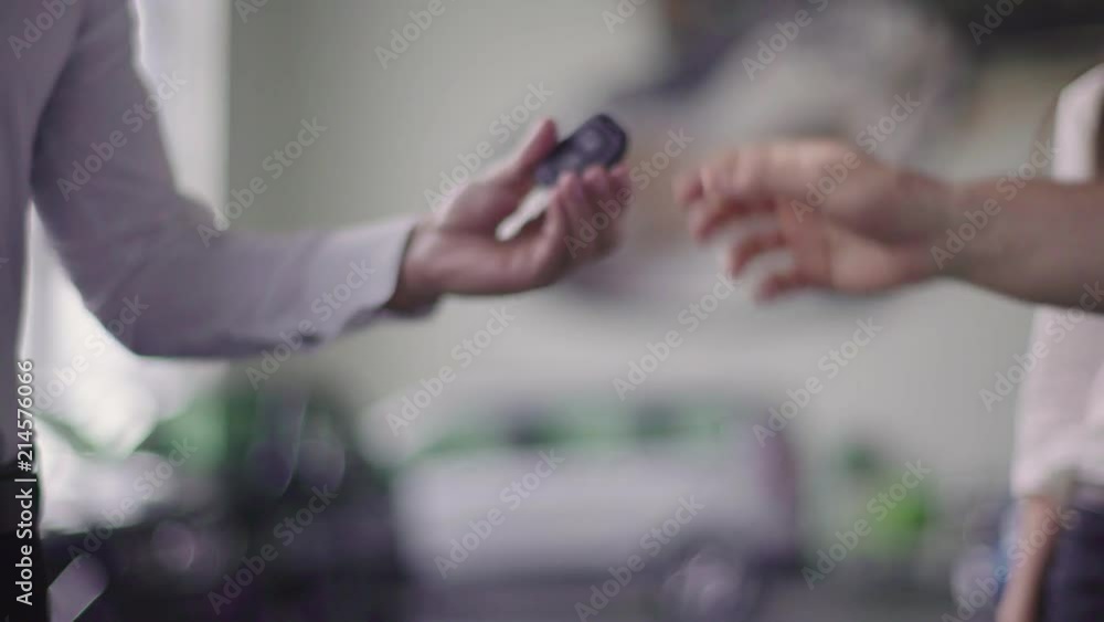 Salesman and client shake hands. Salesman and client shake hands.