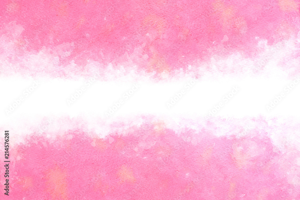 ピンク 抽象 新春 水彩 背景