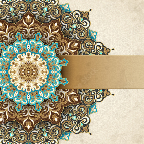 Exquisite arabesque card