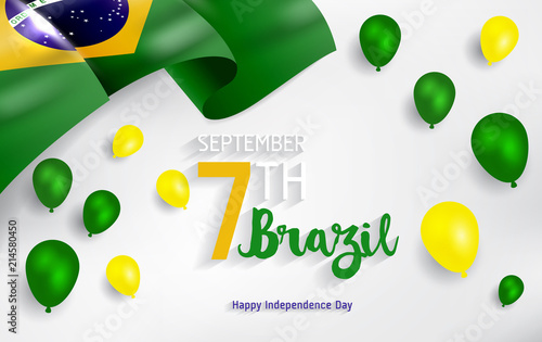 Brazil Independence Day. September 7, Independence day of Brazil vector (Independência). photo