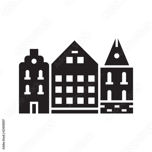 Photography Europe Street Logotype with Danish Houses