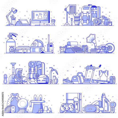 People Interests, Hobbies and Profession Icons