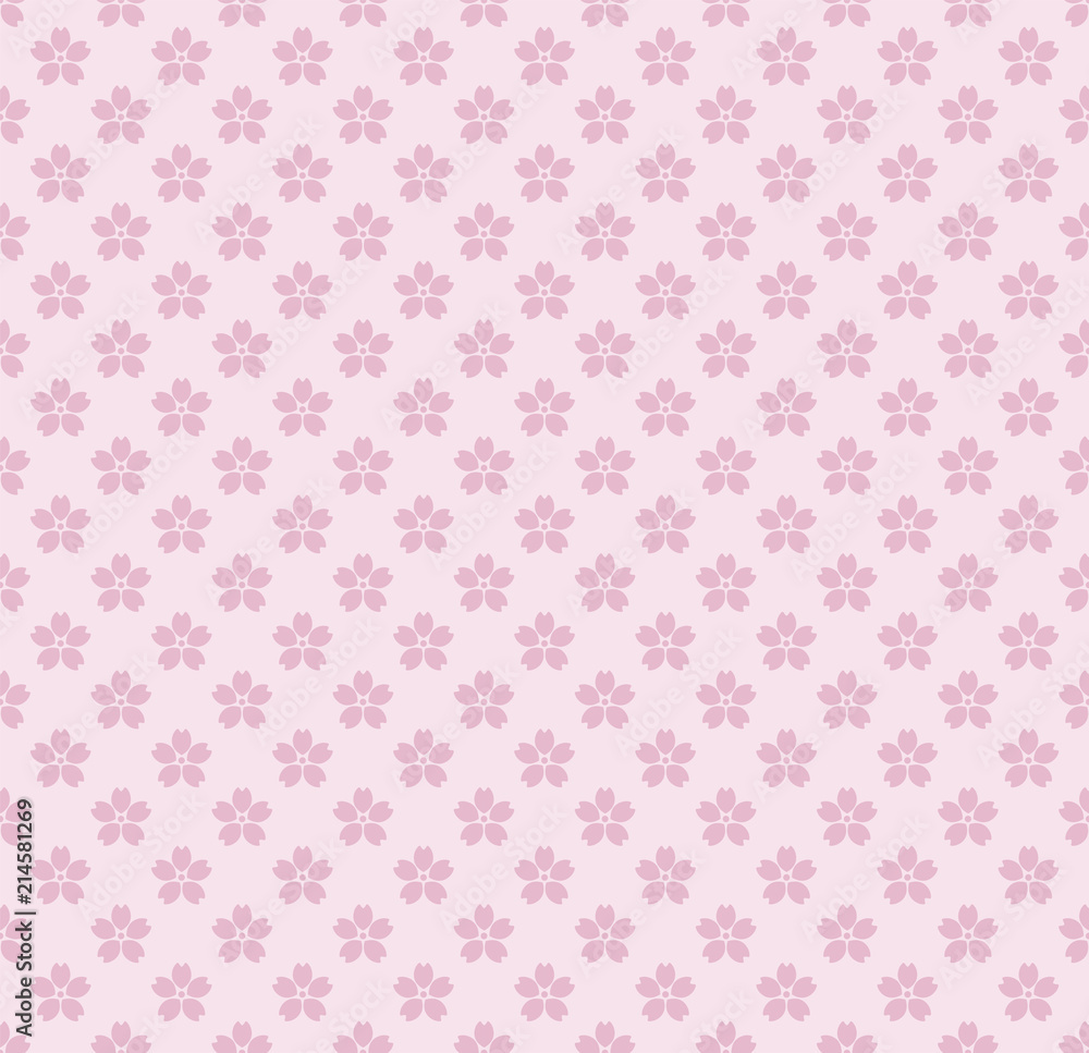Sakura flowers pattern.Vector pattern.Seamless pattern.Vector pattern.Pink pattern.