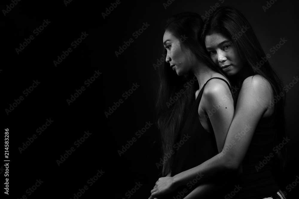 desperate woman try to touch each other to understand feeling down desperate woman try to touch each other to understand feeling down