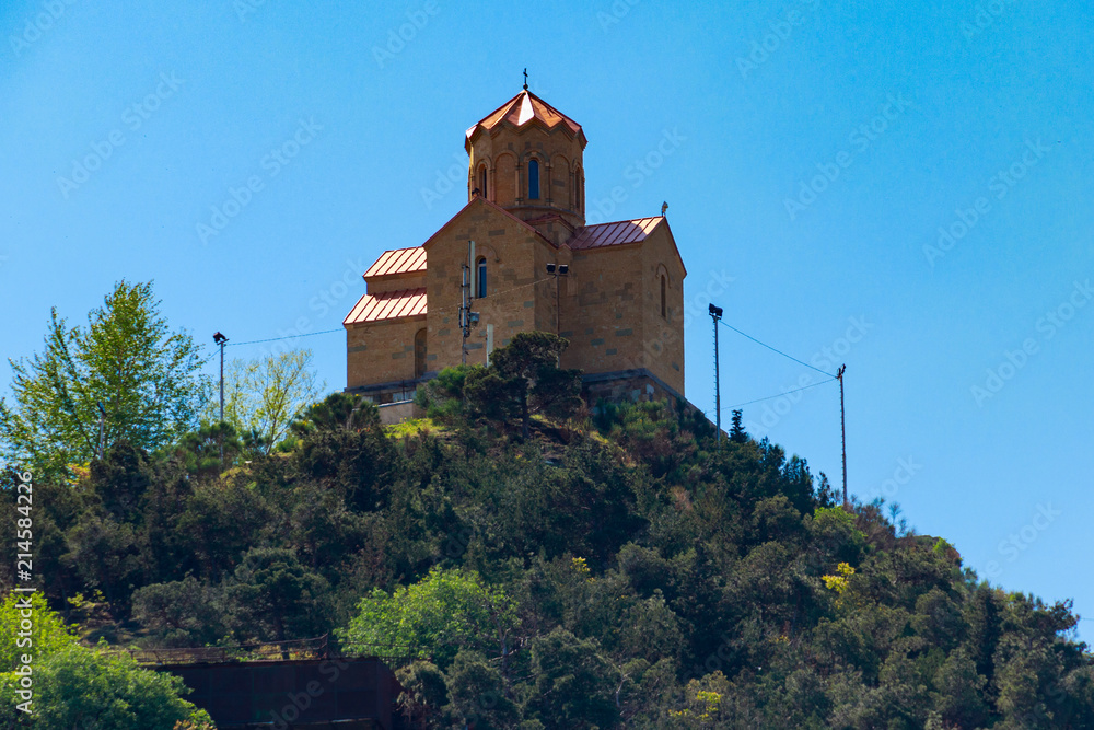 Tabor Monastery of the Transformation on the hill in Tbilisi, Georgia