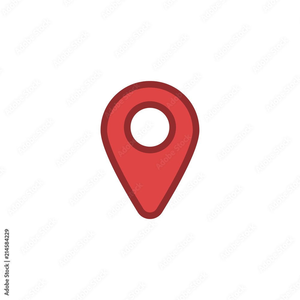Location icon sign vector illustration. Geo location pin symbol for navigation application or web site design Location icon sign vector illustration. Geo location pin symbol for navigation application or web site design
