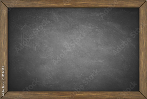 Blank chalkboard photo