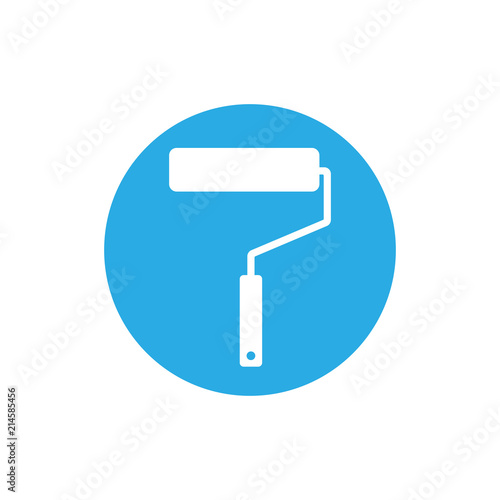 Roller icon. Vector illustration, flat design.