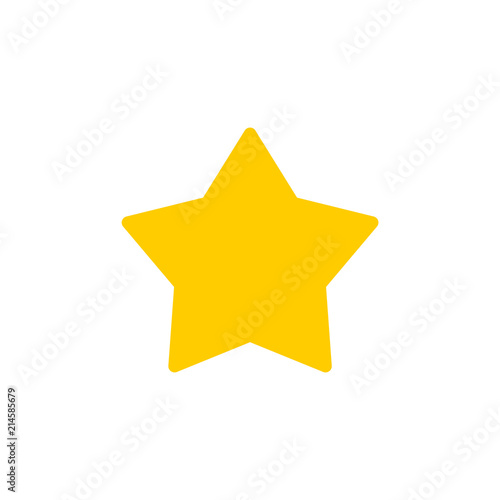 Star icon simple flat style outline vector sign
