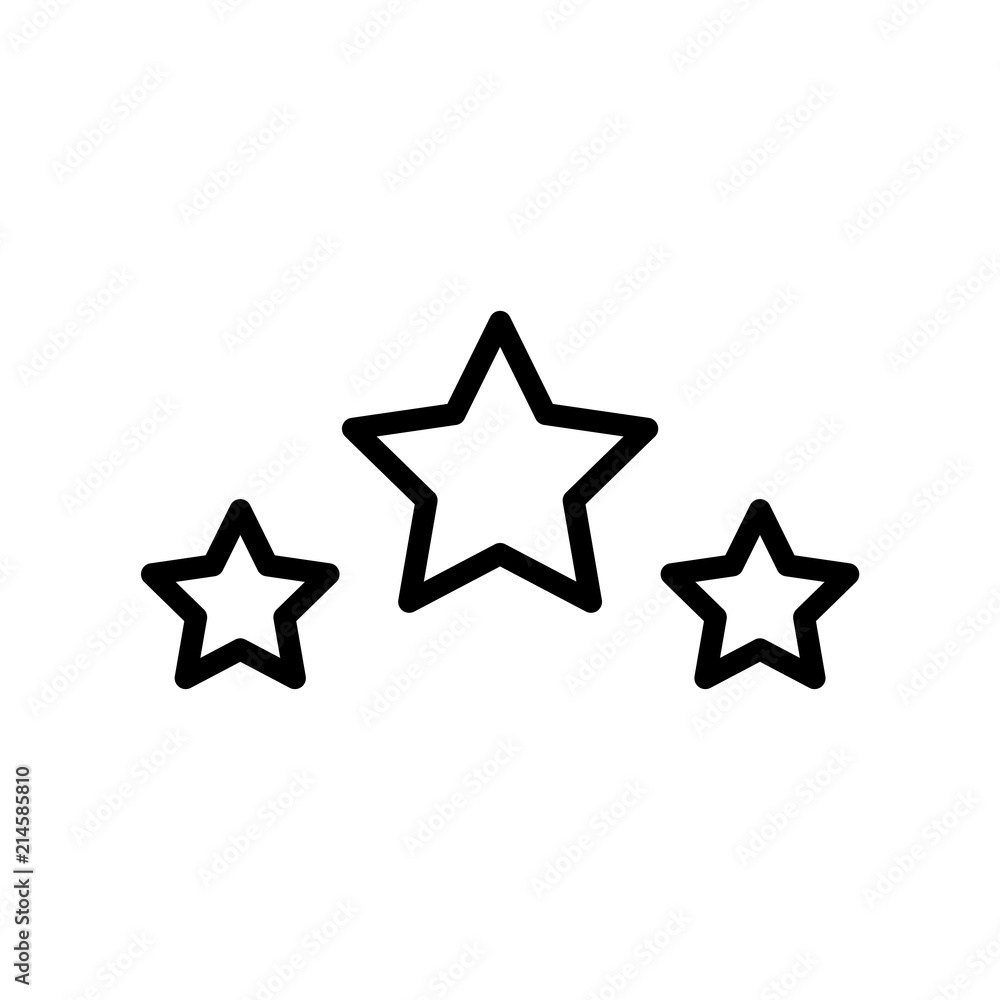 Star icon simple flat style outline vector sign Star icon simple flat style outline vector sign