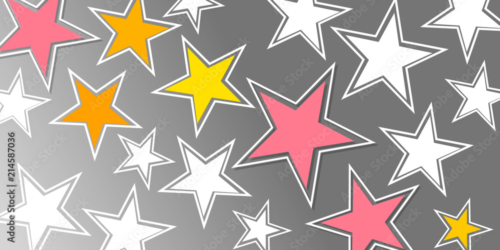Obraz premium stars geometric shapes backdrops