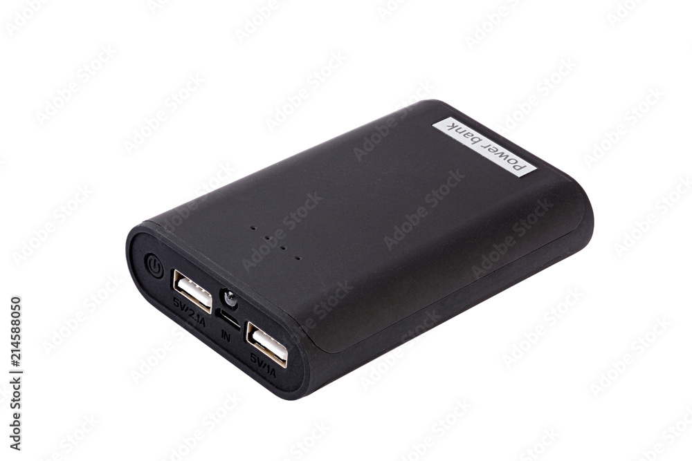 power bank. Isolated on white background power bank. Isolated on white background