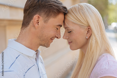 Loving couple enjoying a tender moment