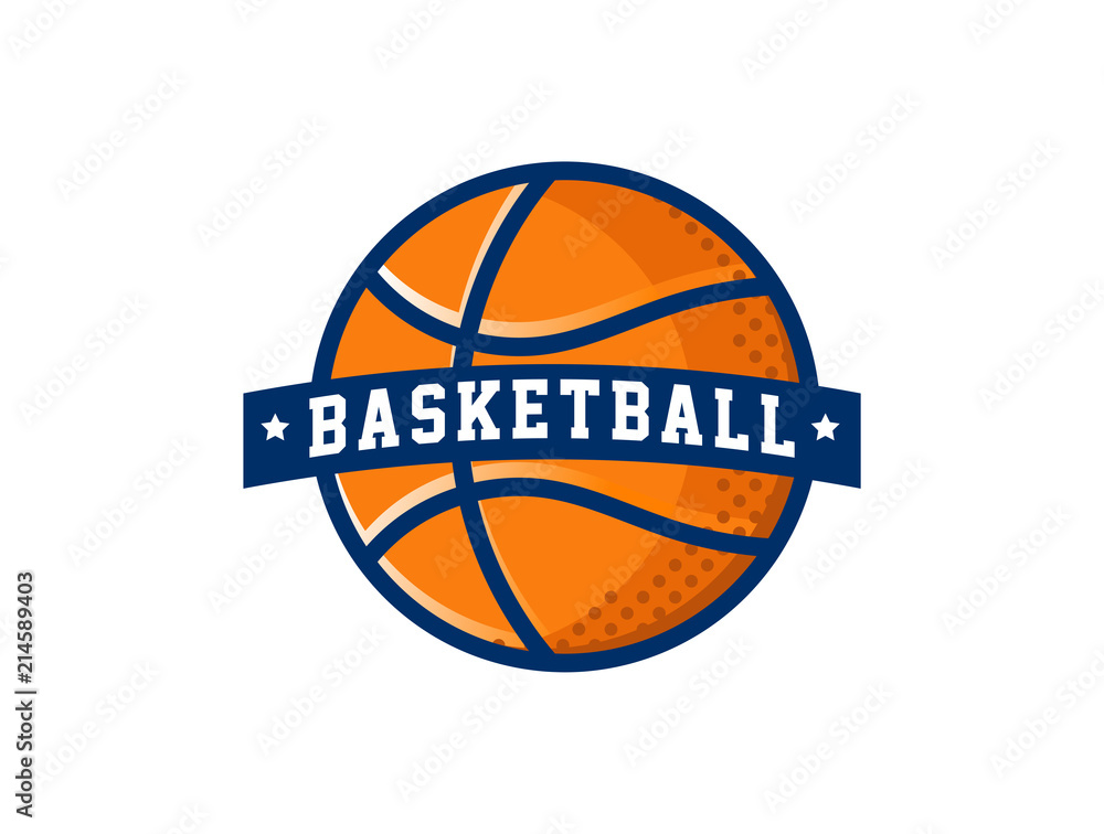 Basketball Logo, American sports symbol and icon